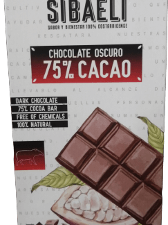 Barra Chocolate Oscuro 75% Cacao