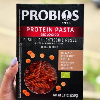 Pasta Fusilli de lentejas rojas