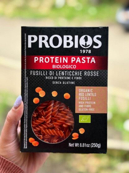Pasta Fusilli de lentejas rojas